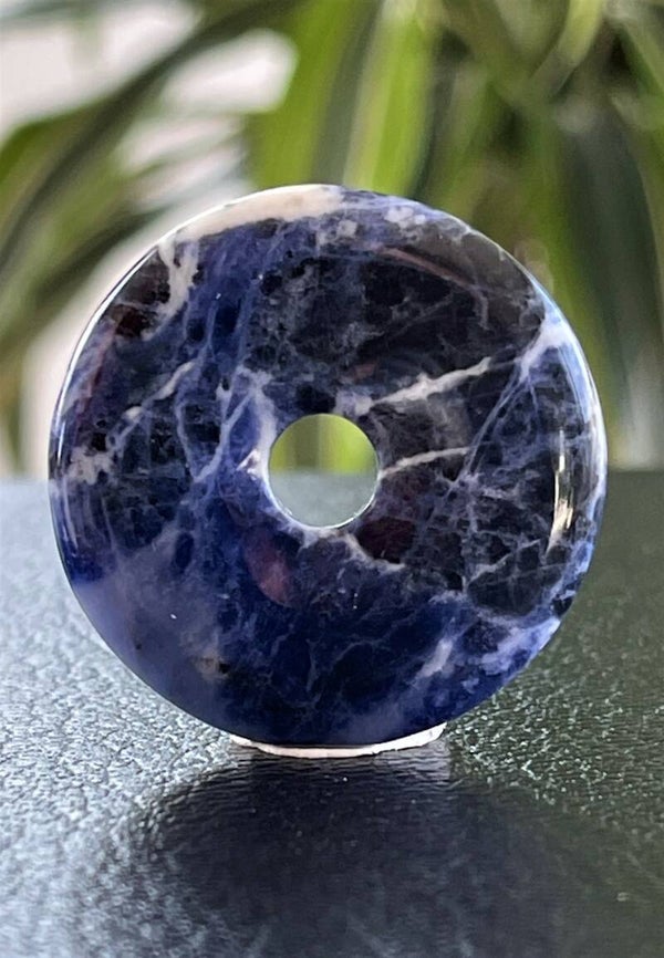 Sodaliet hangertje donut, met veter, klein medium