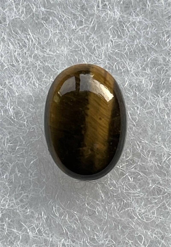 Tijgeroog edelsteen cabochon ovaal, klein