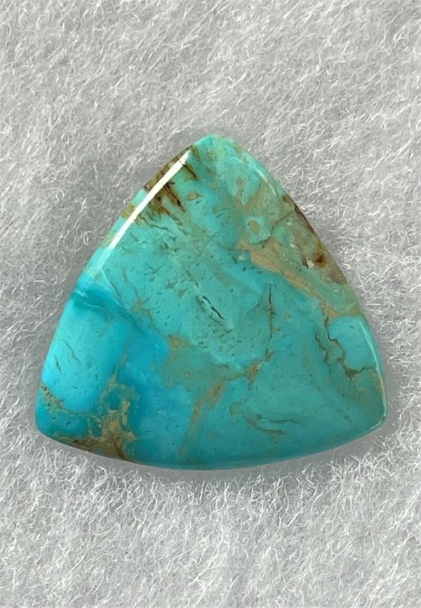 Turkoois edelsteen uit Arizona cabochon driehoek, medium