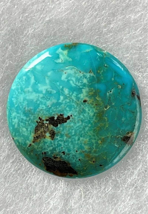 Turkoois edelsteen uit Arizona cabochon rond, medium