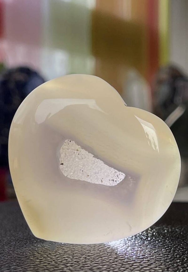 Agaat gekristalliseerd hart, medium