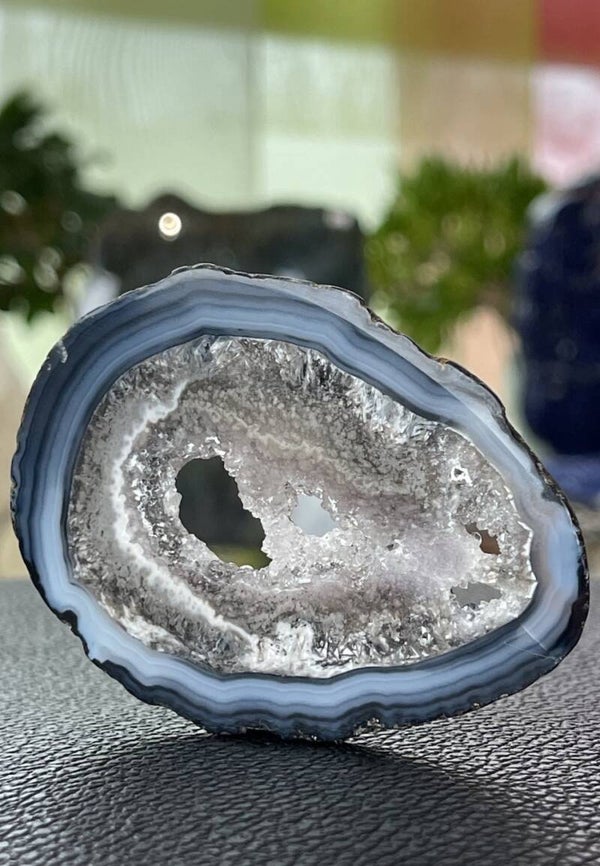 Agaat platte schijf, klein-medium