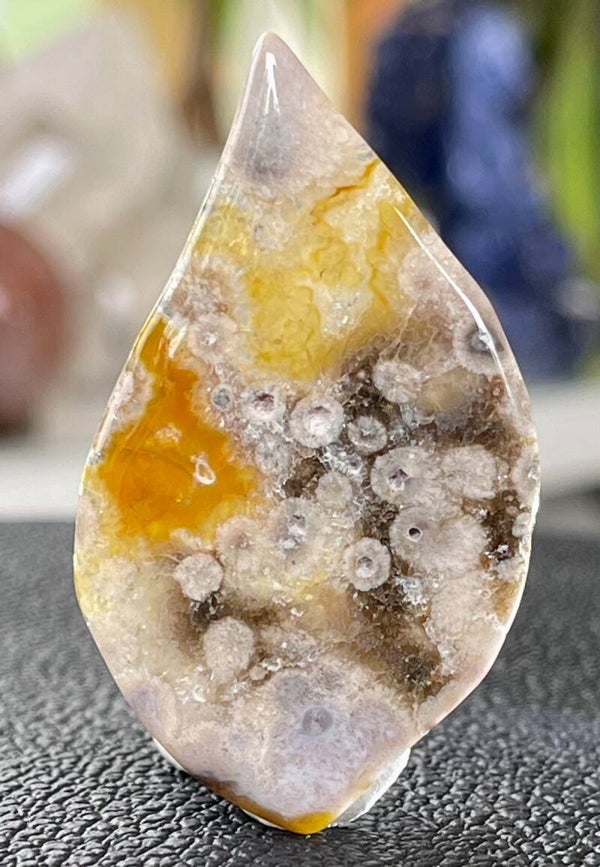 Agaat edelsteen cabochon free form, groot