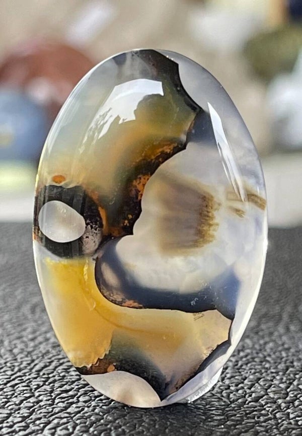 Agaat edelsteen cabochon ovaal, medium