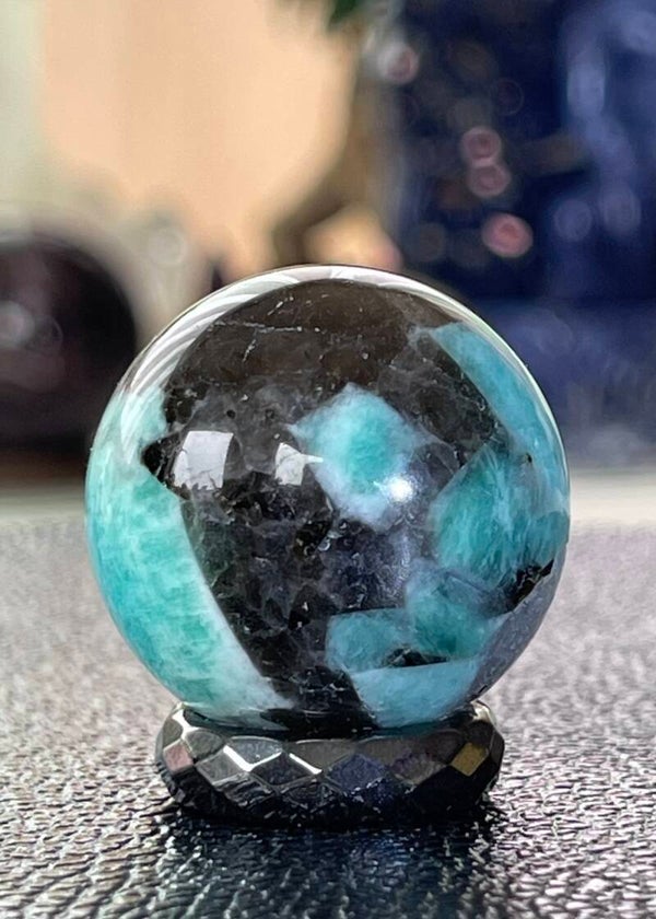 Amazoniet bol, klein 3cm