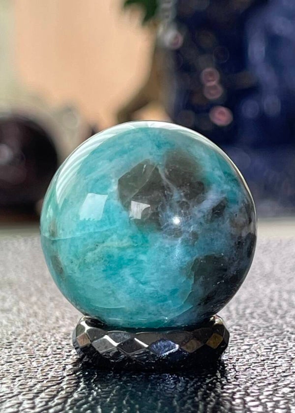 Amazoniet bol, klein 3cm