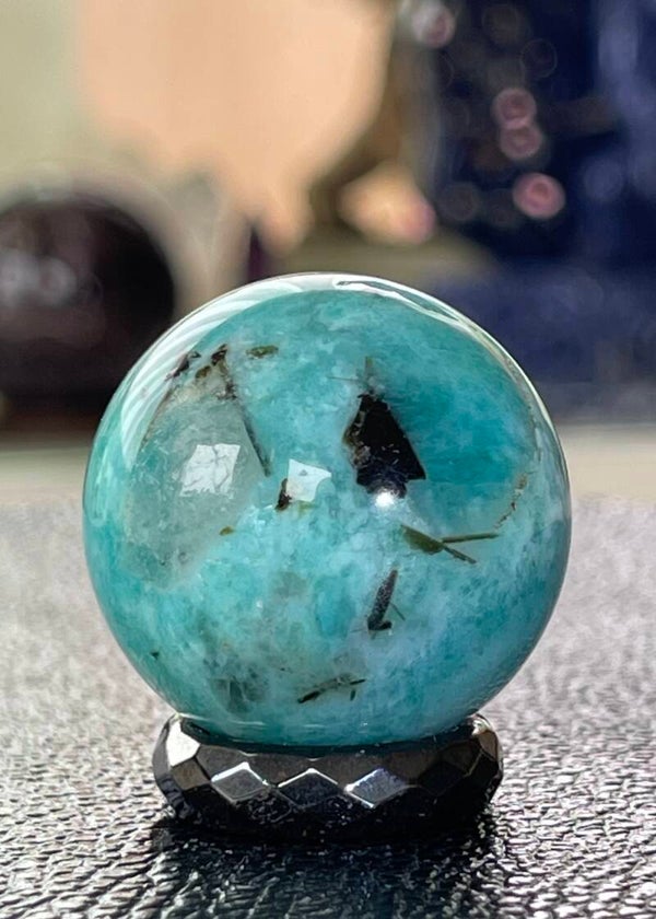 Amazoniet bol, klein 3cm