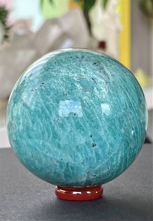 Amazoniet bol, medium-groot 6,7cm