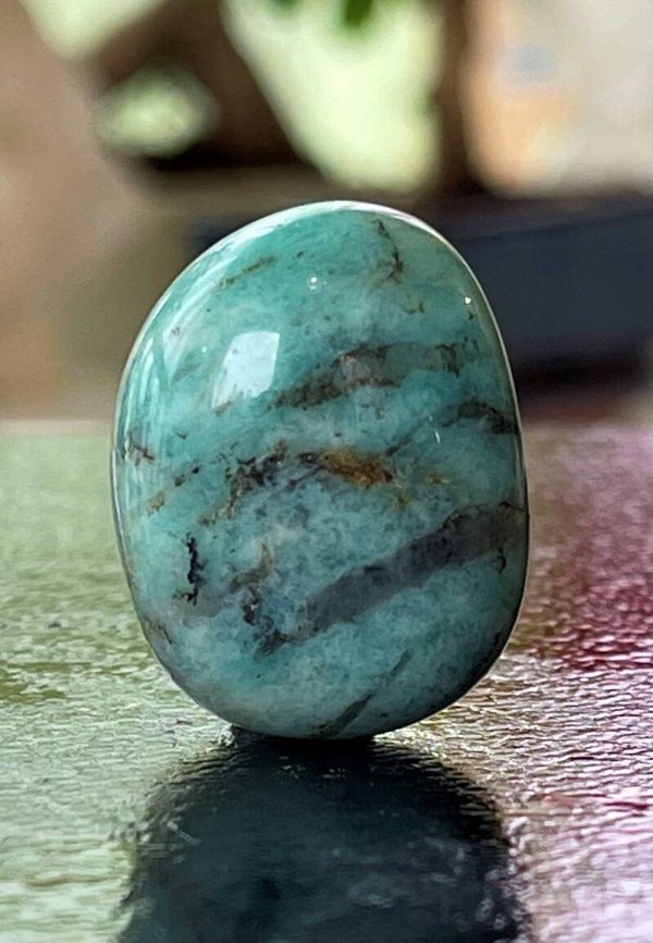 Amazoniet trommelsteen