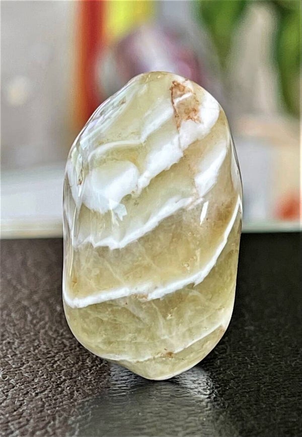 Amegreen trommelsteen, groot