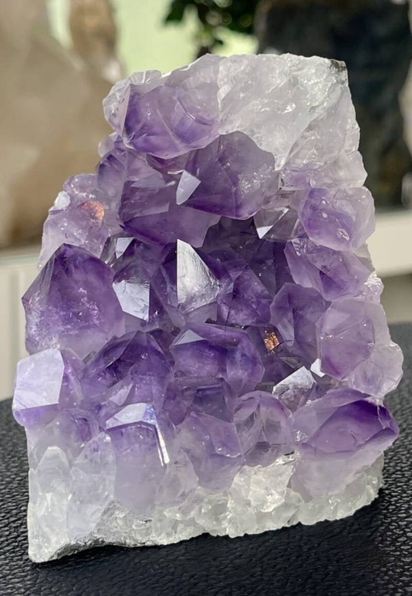 Amethist geode uit Brazilië, ruw, medium