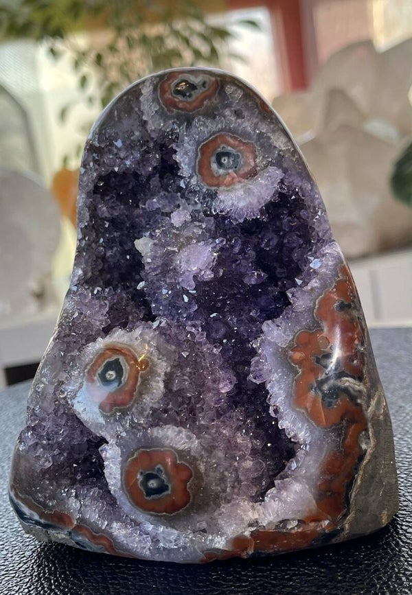 Amethist geode uit Brazilië ruw, groot