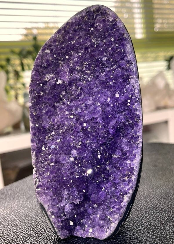 Amethist geode uit Uruquay ruw, medium-groot