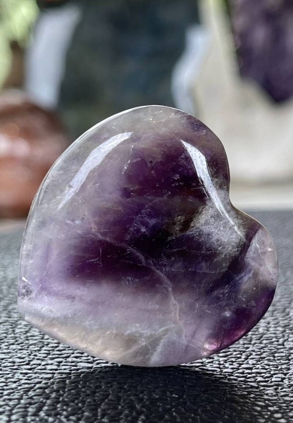 Band Amethist hart, klein-medium