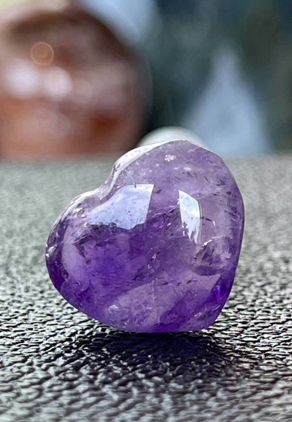 Amethist hart, heel klein