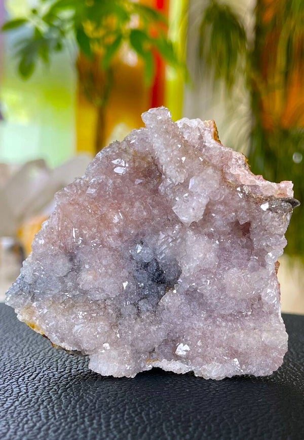 Amethist met Hematiet uit Marokko ruw, medium