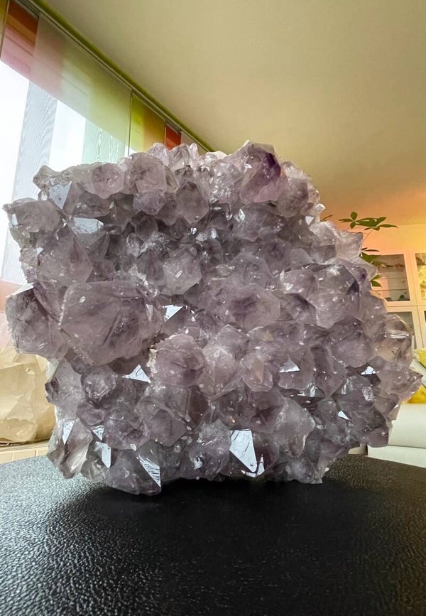 Amethist met fantomen uit Brazilië ruw, groot