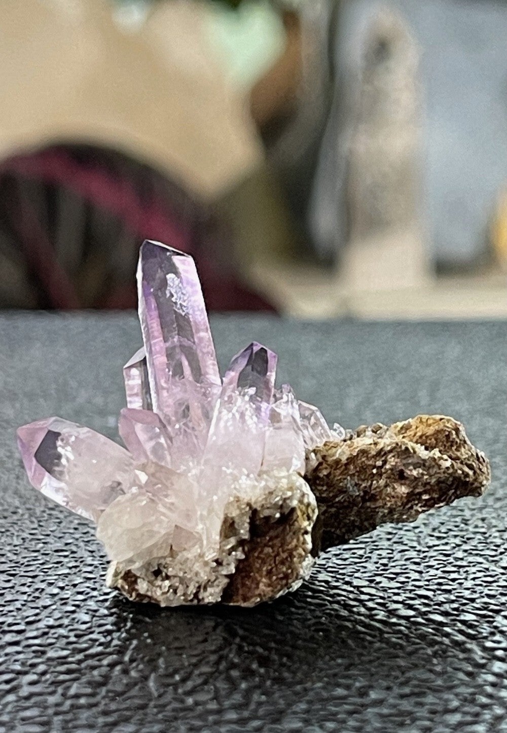Amethist Vera Cruz cluster punten uit Mexico ruw, klein