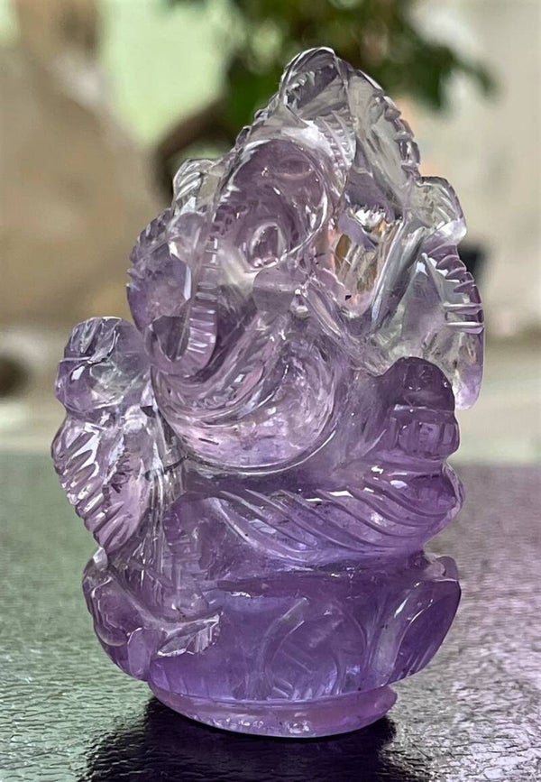 Ganesha beeld van Amethist, medium