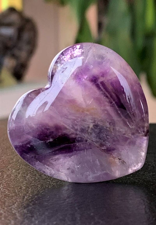 Amethist hart, klein-medium