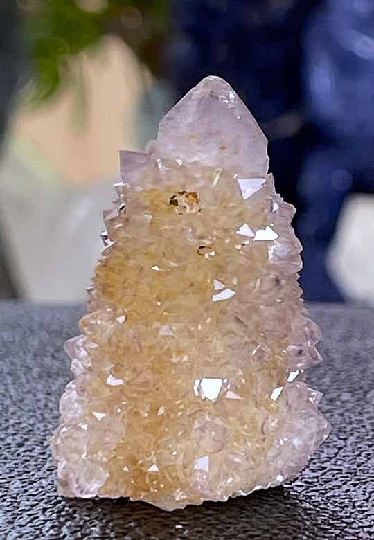 Amethist Spirit-Cactuskwarts met Hematiet uit Zuid-Afrika ruw, klein