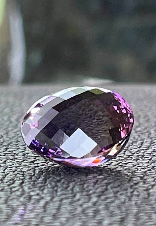 Ametrien edelsteen checker facet geslepen ovaal, medium-groot