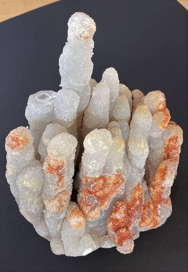 Anandaliet of Aurorakwarts uit India ruw, groot