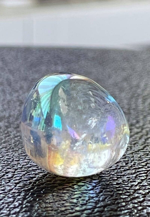 Angel Aura Kwarts trommelsteen