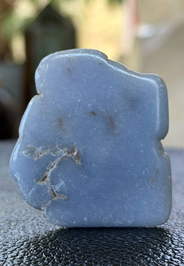 Angeliet knuffelsteen plat