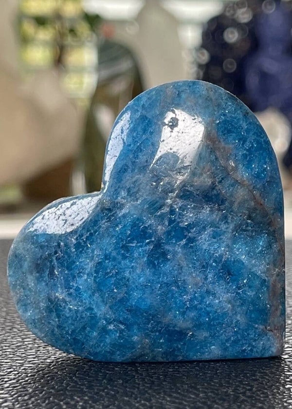Apatiet hart blauw, medium