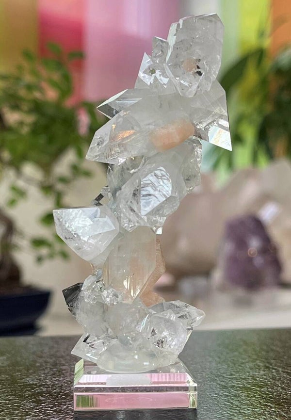 Apofylliet met Stilbiet uit India ruw, medium