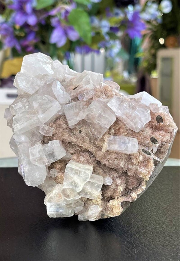 Apofylliet op Heulandiet uit India ruw, groot