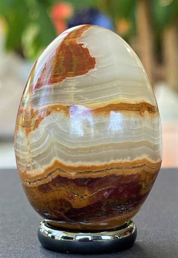 Aragoniet met Calciet ei, medium 5,5cm