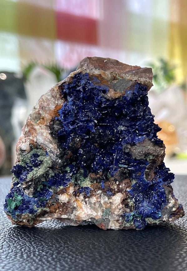 Azuriet uit Marokko ruw, medium