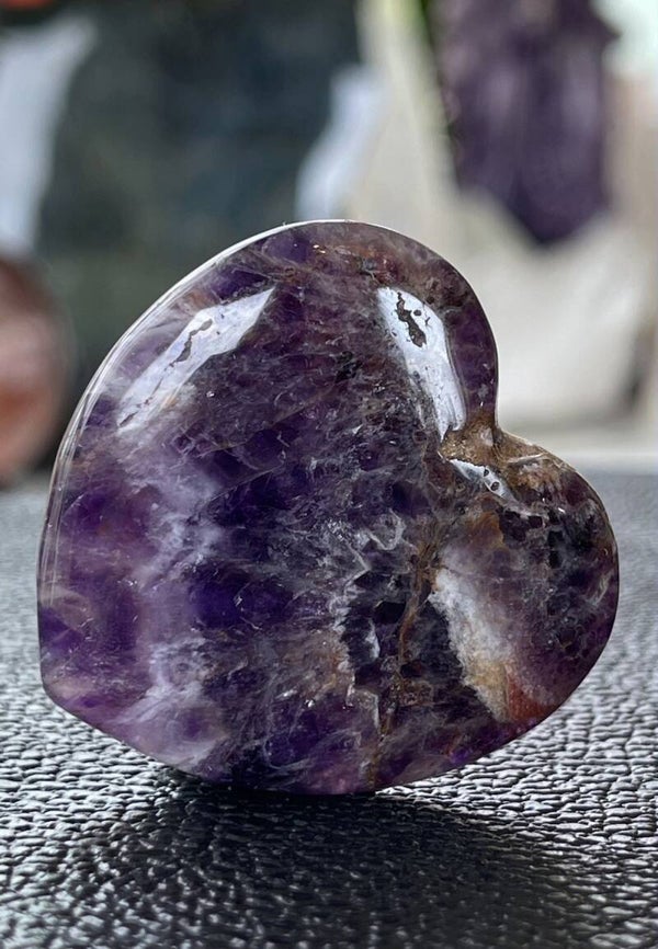 Band Amethist hart, klein-medium