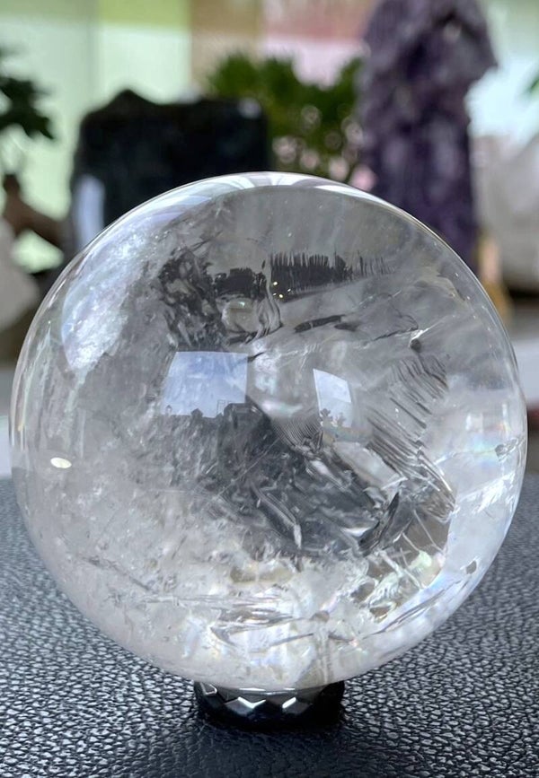 Bergkristal bol uit Brazilië, groot 7,9cm