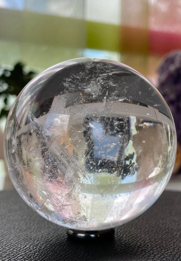 Bergkristal bol uit Brazilië, groot 9,3cm