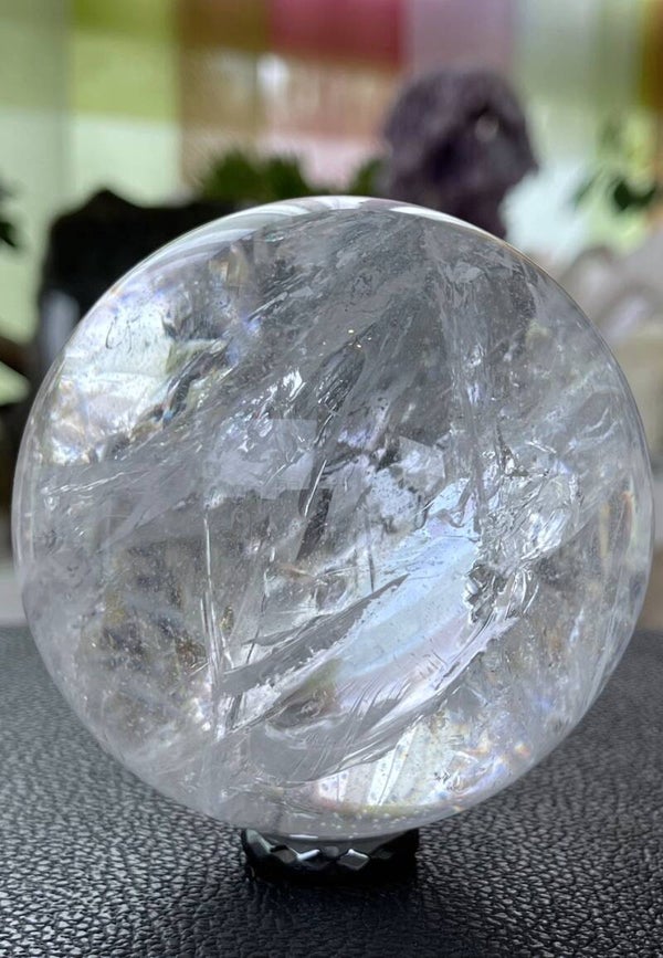 Bergkristal bol uit Brazilië, groot 8,3cm