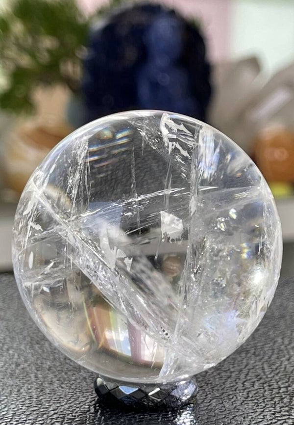 Bergkristal bol uit Brazilië, medium 6,6cm