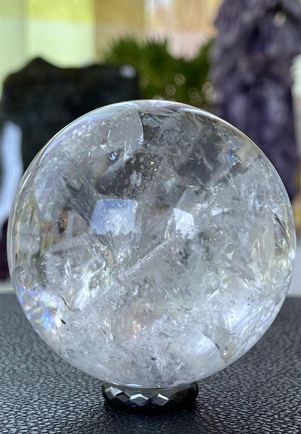 Bergkristal bol uit Brazilië, medium 7cm