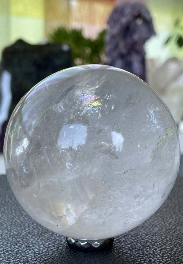 Bergkristal bol uit Brazilië, groot 8,5cm