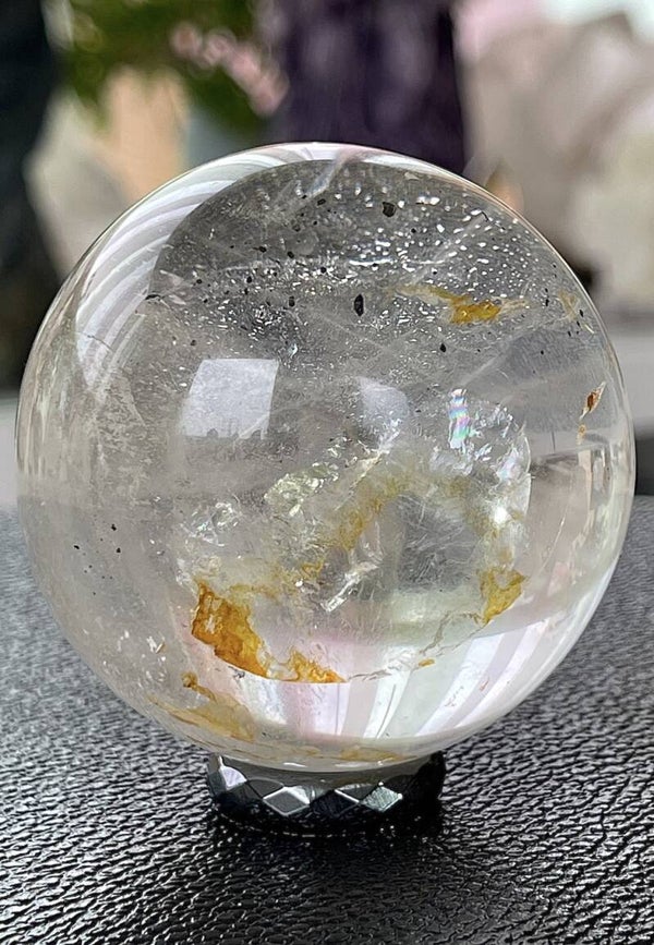 Bergkristal bol uit Madagaskar, medium 6,1cm