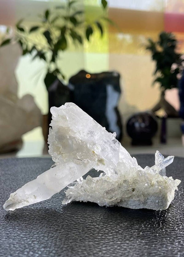 Bergkristal cluster uit de Himalaya India ruw, medium