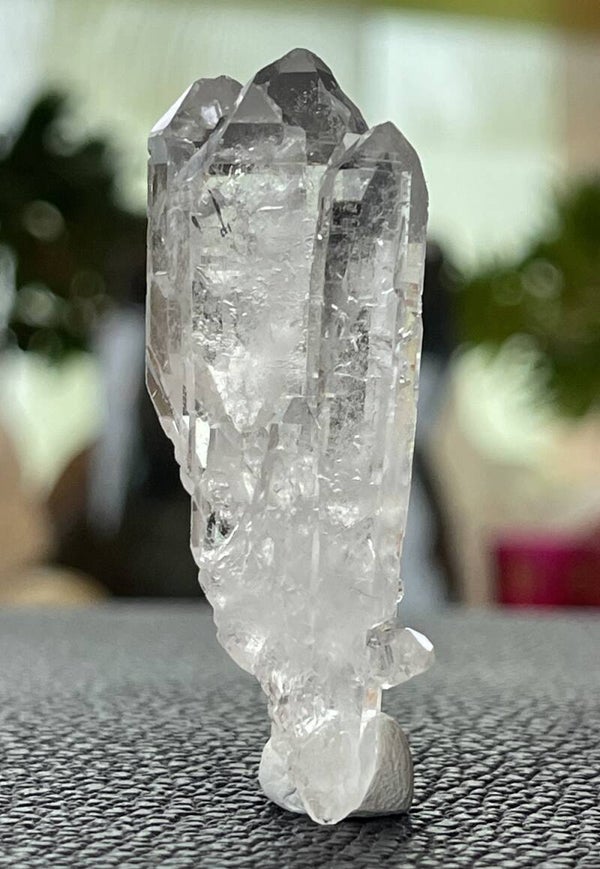 Bergkristal dubbeleinder punten uit de Himalaya ruw, klein