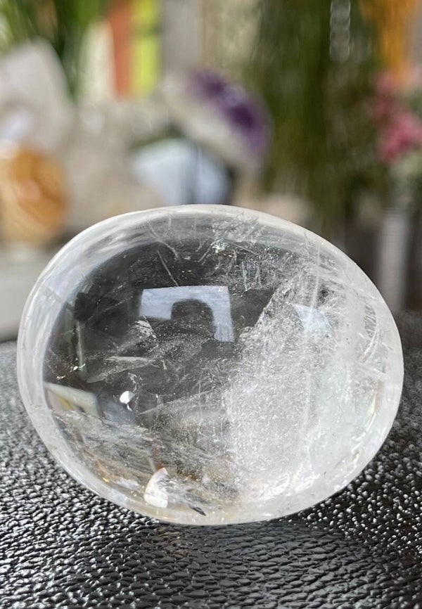 Bergkristal handsteen, klein-medium