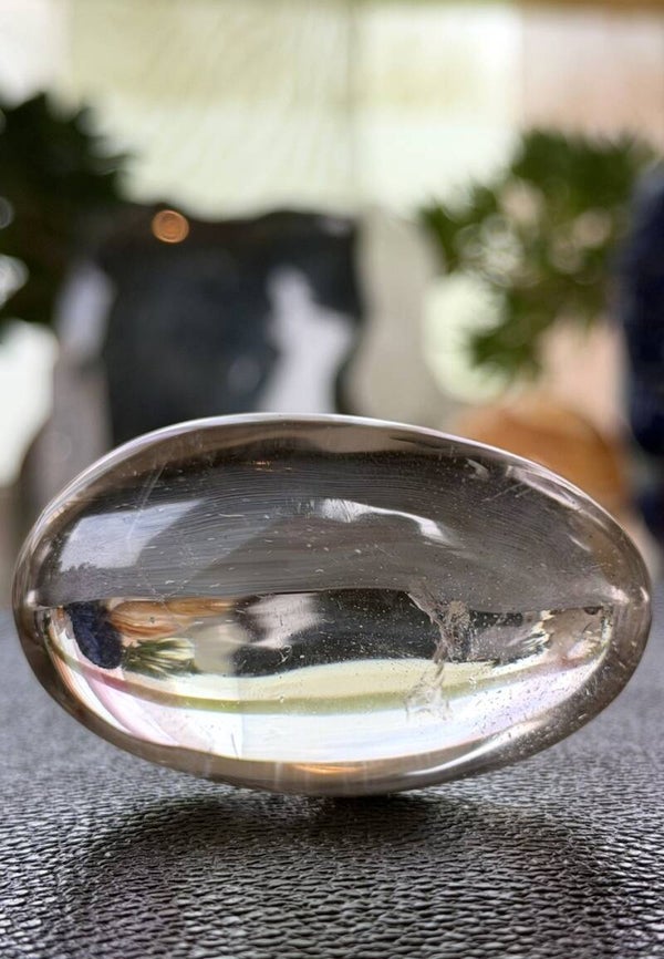 Bergkristal handsteen, medium