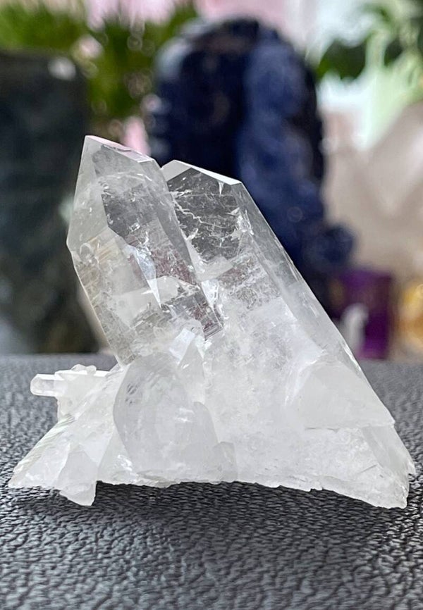 Bergkristal cluster uit de Himalaya ruw, medium