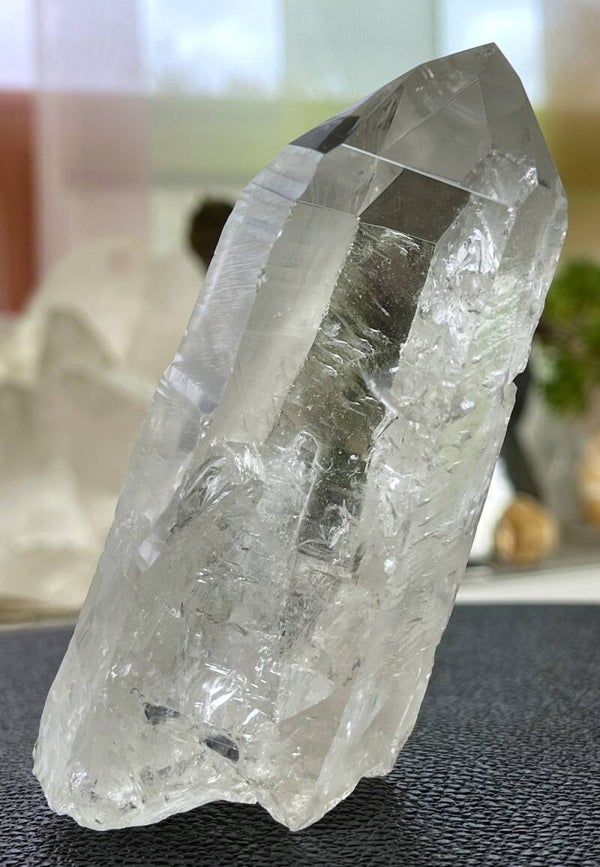 Bergkristal punt uit Brazilië ruw, medium