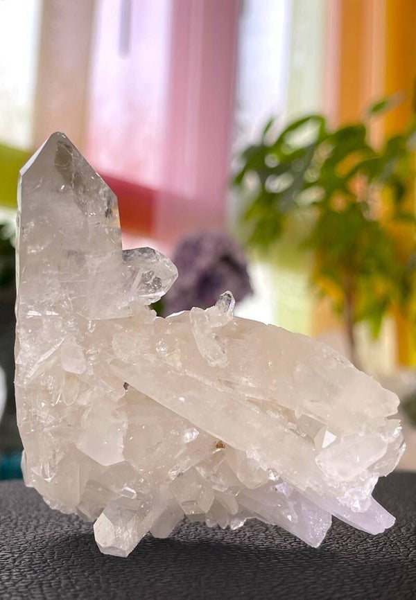 Bergkristal cluster uit de Himalaya India ruw, medium