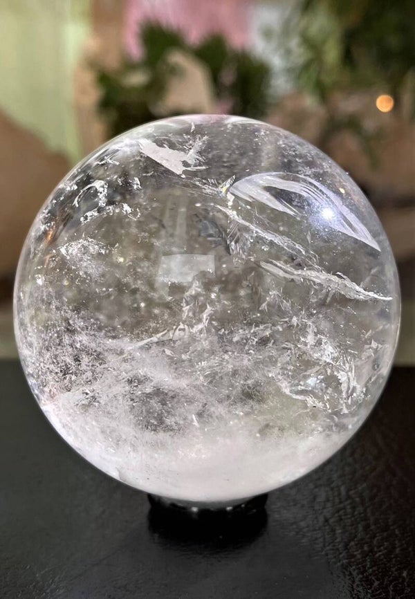 Bergkristal bol uit Brazilië, groot 7,8cm